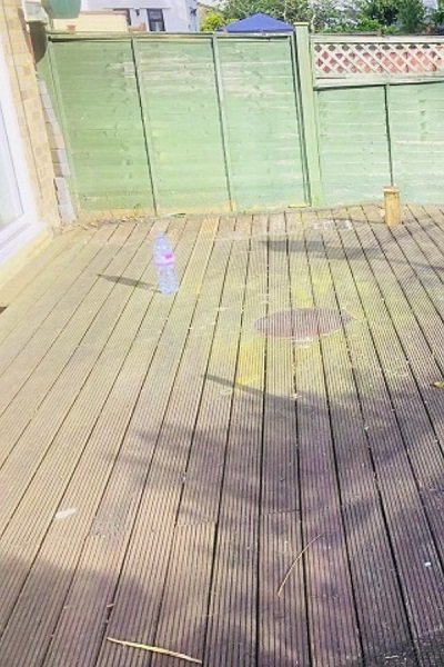 Decking cleaning case 03 before (Bristol)