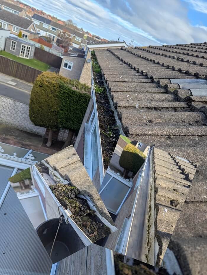 Gutter cleaning for a residential property