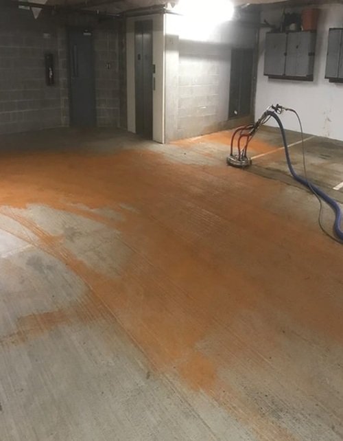 Car park cleaning job 01 before (Bristol)