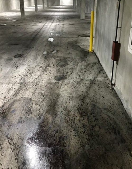 Car park cleaning job 02 before (Bristol)