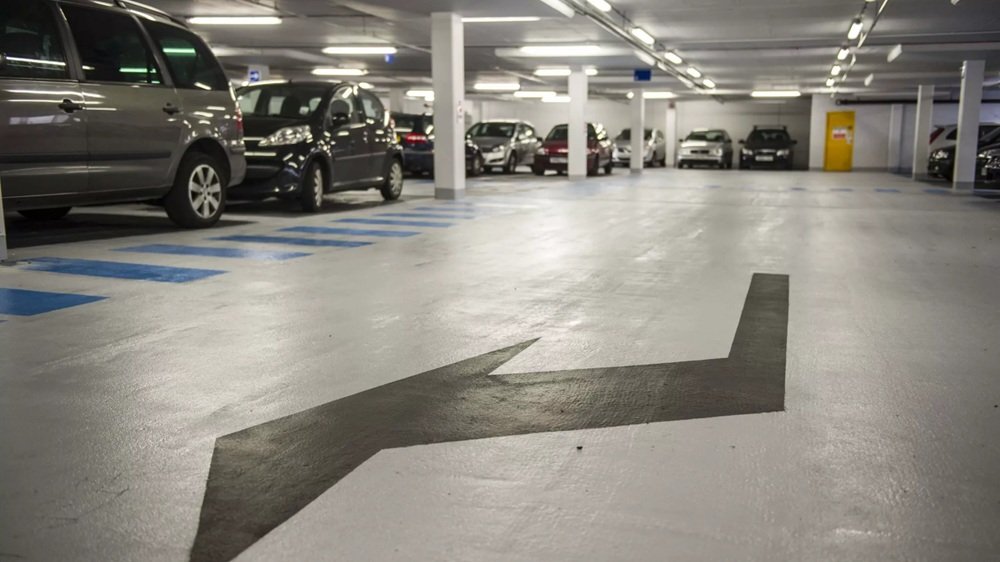 Underground car park professionally cleaned